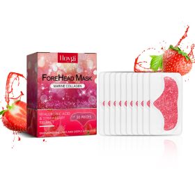 Hoygi Forehead Mask, Fade Out Fine Lines Filling Water Moist Firming Haun White Full Frontal Facial Skin Membrane (Option: 10pcs-110g-3.35*1.26*6.5inch)